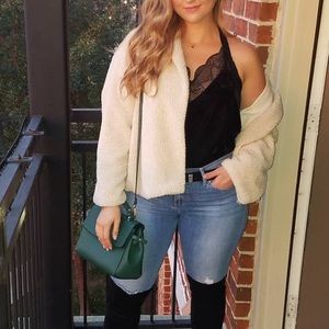 Storia Boutique Black Velvet Lace Racerback Cami